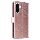 For Samsung Galaxy A56 5G Embossed Sunflower Pattern Flip Leather Phone Case(Rose Gold) - 3