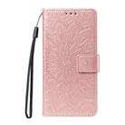 For Xiaomi 15 Ultra 5G Global Embossed Sunflower Pattern Flip Leather Phone Case(Rose Gold) - 2