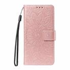 For Xiaomi 15 Ultra 5G Global Embossed Sunflower Pattern Flip Leather Phone Case(Pink) - 2