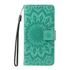 For Xiaomi 15 Ultra 5G Global Embossed Sunflower Pattern Flip Leather Phone Case(Green) - 2