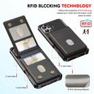 For iPhone 16 Plus 2-in-1 Magnetic Wallet MagSafe Leather Back Phone Case(Black) - 3