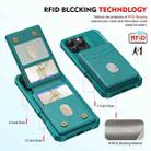 For iPhone 12 Pro Max 2-in-1 Magnetic Wallet MagSafe Leather Back Phone Case(Green) - 3