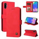 For Samsung Galaxy F06 5G / M06 5G Skin Feel Life Tree Metal Button Leather Phone Case(Red) - 1