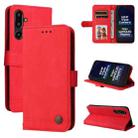 For Samsung Galaxy F16 5G / M16 5G Skin Feel Life Tree Metal Button Leather Phone Case(Red) - 1