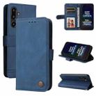 For Samsung Galaxy F16 5G / M16 5G Skin Feel Life Tree Metal Button Leather Phone Case(Blue) - 1