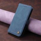 For Samsung Galaxy F16 5G / M16 5G Skin Feel Life Tree Metal Button Leather Phone Case(Blue) - 2