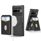 For Google Pixel 7a 2-in-1 RFID Wallet Magnetic MagSafe Leather Phone Case(Black) - 1