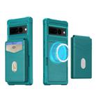 For Google Pixel 7 2-in-1 RFID Wallet Magnetic MagSafe Leather Phone Case(Green) - 2
