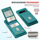 For Google Pixel 7 2-in-1 RFID Wallet Magnetic MagSafe Leather Phone Case(Green) - 3
