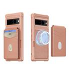 For Google Pixel 7 2-in-1 RFID Wallet Magnetic MagSafe Leather Phone Case(Pink) - 2