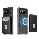 For Google Pixel 9 / 9 Pro 2-in-1 RFID Wallet Magnetic MagSafe Leather Phone Case(Black) - 2