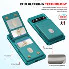 For Google Pixel 9 / 9 Pro 2-in-1 RFID Wallet Magnetic MagSafe Leather Phone Case(Green) - 3