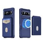 For Google Pixel 9 Pro XL 2-in-1 RFID Wallet Magnetic MagSafe Leather Phone Case(Blue) - 2