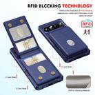 For Google Pixel 9 Pro XL 2-in-1 RFID Wallet Magnetic MagSafe Leather Phone Case(Blue) - 3