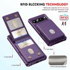For Google Pixel 9 Pro XL 2-in-1 RFID Wallet Magnetic MagSafe Leather Phone Case(Purple) - 3