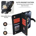 For itel P65 Crossbody Handle Snake Texture Leather Phone Case(Black) - 3