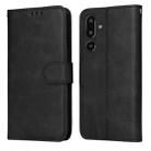 For Samsung Galaxy F16 5G / M16 5G Classic Calf Texture Flip Leather Phone Case(Black) - 1