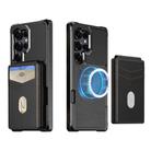 For Samsung Galaxy S23 Ultra 5G 2-in-1 Magnetic Wallet MagSafe Leather Back Phone Case(Black) - 2