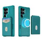 For Samsung Galaxy S23 Ultra 5G 2-in-1 Magnetic Wallet MagSafe Leather Back Phone Case(Green) - 2
