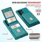 For Samsung Galaxy S23 Ultra 5G 2-in-1 Magnetic Wallet MagSafe Leather Back Phone Case(Green) - 3