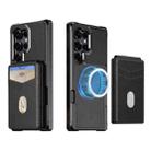 For Samsung Galaxy S24 Ultra 5G 2-in-1 Magnetic Wallet MagSafe Leather Back Phone Case(Black) - 2