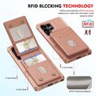 For Samsung Galaxy S24 Ultra 5G 2-in-1 Magnetic Wallet MagSafe Leather Back Phone Case(Pink) - 3