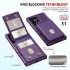 For Samsung Galaxy S25 Ultra 5G 2-in-1 Magnetic Wallet MagSafe Leather Back Phone Case(Purple) - 3