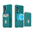 For Samsung Galaxy S24 5G 2-in-1 Magnetic Wallet MagSafe Leather Back Phone Case(Green) - 2