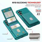 For Samsung Galaxy S24 5G 2-in-1 Magnetic Wallet MagSafe Leather Back Phone Case(Green) - 3