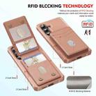 For Samsung Galaxy S24 FE 5G 2-in-1 Magnetic Wallet MagSafe Leather Back Phone Case(Pink) - 3