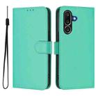For Samsung Galaxy M56 5G Skin Feel Solid Color Leather Phone Case with Lanyard(Green) - 2