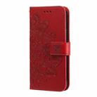 For Samsung Galaxy F16 5G / M16 5G Seven-petal Flowers Embossing Leather Phone Case(Red) - 2