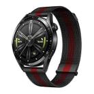 Kalebol 22mm Universal Loop Double Magnetic Buckle Milanese Strap(Black Red) - 1