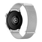 Kalebol 22mm Universal Loop Double Magnetic Buckle Milanese Strap(Silver) - 2