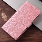 For Samsung Galaxy F16 5G / M16 5G Embossed Sunflower Leather Phone Case(Rose Gold) - 2