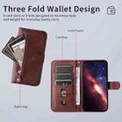For Samsung Galaxy F16 5G / M16 5G Fashion Calf Texture Zipper Leather Phone Case(Brown) - 3