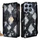 For Xiaomi 14T Pro 5G Crossbody Handle Snake Texture Leather Phone Case(Black) - 1