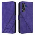 For Samsung Galaxy M56 5G Crossbody 3D Embossed Flip Leather Phone Case(Purple) - 2