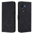 For Samsung Galaxy M56 5G Crossbody 3D Embossed Flip Leather Phone Case(Black) - 2