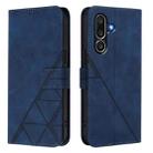 For Samsung Galaxy M56 5G Crossbody 3D Embossed Flip Leather Phone Case(Blue) - 2