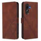 For Samsung Galaxy M56 5G Crossbody 3D Embossed Flip Leather Phone Case(Brown) - 2