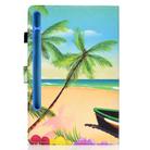 For Samsung Galaxy Tab S7 T870 Colored Drawing Horizontal Flip Leather Case with Holder & Card Slots & Pen Slot & Sleep / Wake-up Function(Beach) - 3