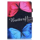For Samsung Galaxy Tab S7 T870 Colored Drawing Horizontal Flip Leather Case with Holder & Card Slots & Pen Slot & Sleep / Wake-up Function(Butterfly Love) - 2