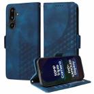 For Samsung Galaxy F16 5G / M16 5G Embossed Rhombus Starry Leather Phone Case(Blue) - 1