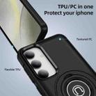 For Samsung Galaxy S23 5G Ring Holder Magnetic Phone Case(Black) - 2