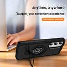 For Samsung Galaxy S23 5G Ring Holder Magnetic Phone Case(Black) - 3