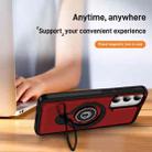 For Samsung Galaxy S23 5G Ring Holder Magnetic Phone Case(Red) - 3