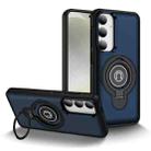 For Samsung Galaxy S23 5G Ring Holder Magnetic Phone Case(Blue) - 1