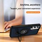 For Samsung Galaxy S23 5G Ring Holder Magnetic Phone Case(Blue) - 3