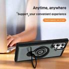 For Samsung Galaxy S23 Ultra 5G Ring Holder Magnetic Phone Case(Grey) - 3